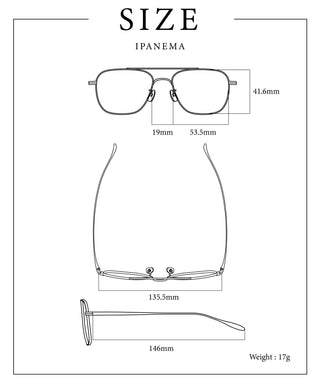 預購!!!【jugaadXX】Ipanema black 太陽眼鏡/墨鏡(抗藍光/阻擋紫外線)